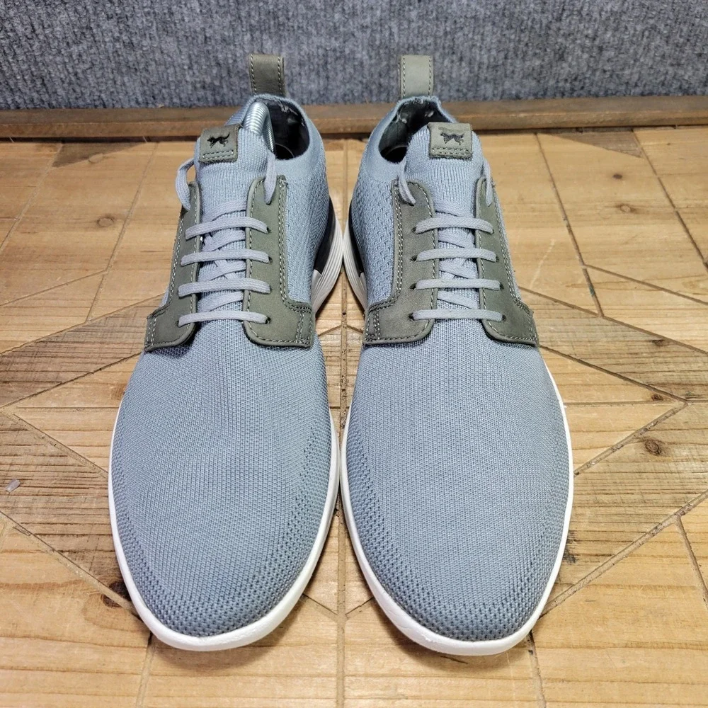 Wolf & Shepherd Swiftknit Derby Shoes Men's 11 Gray White Knit Comfort Sneakers
